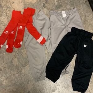 Bundle of baseball pants/socks